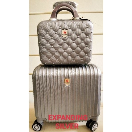 JAMIN MURAH KOPER KABIN PRAMUGARI 16 INCHI FIBER POLO TSA EXPANDING BISA DIBESARKAN FREE DOS & Plast