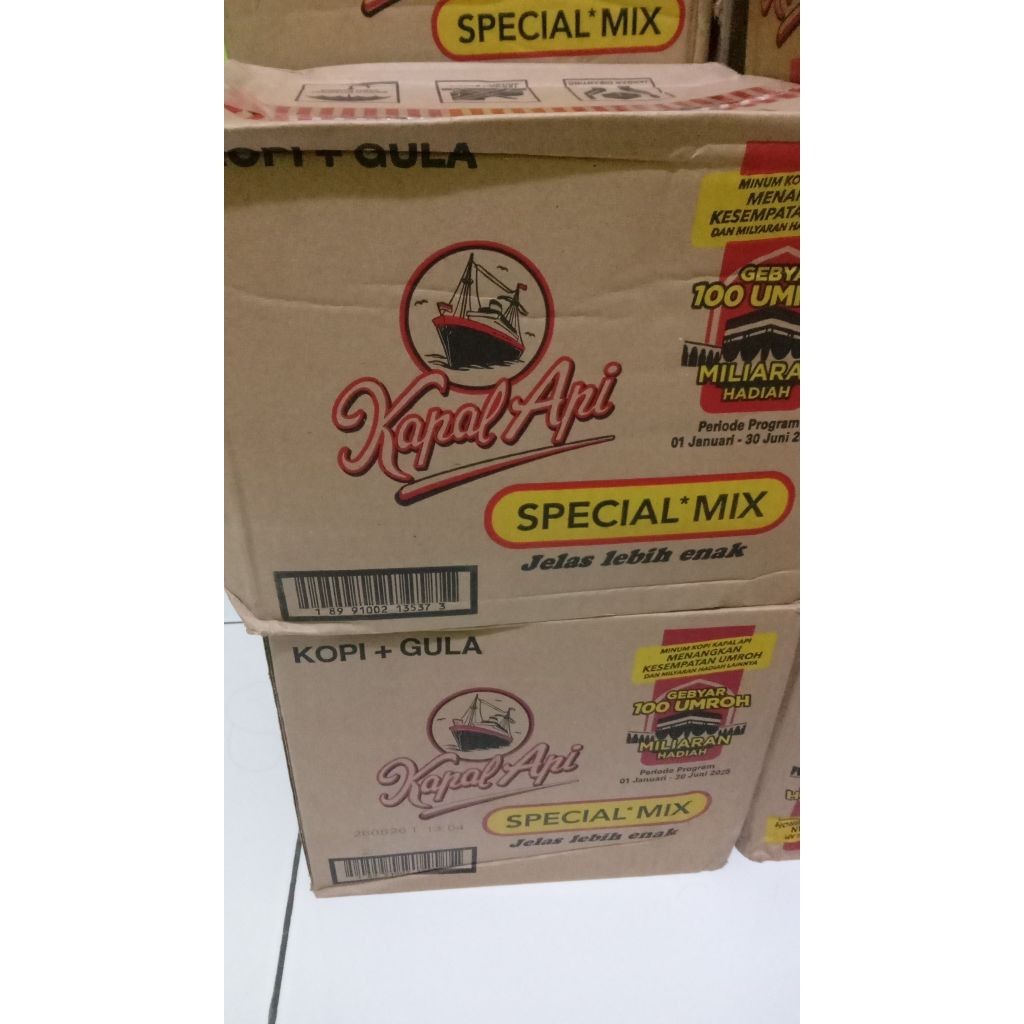 

kopi kapal api spesial mix 1 dus isi 12 renceng (23gr)