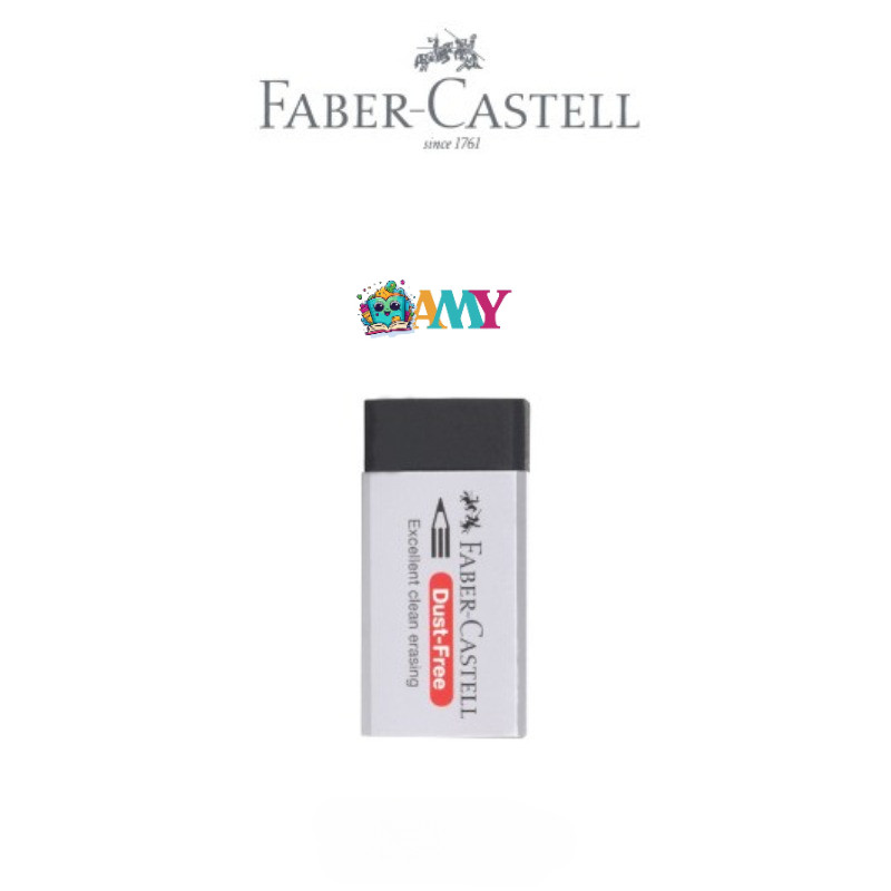 

(1PCS) FABER CASTELL DUST - FREE ERASER BLACK NEW AMY STASIONARY