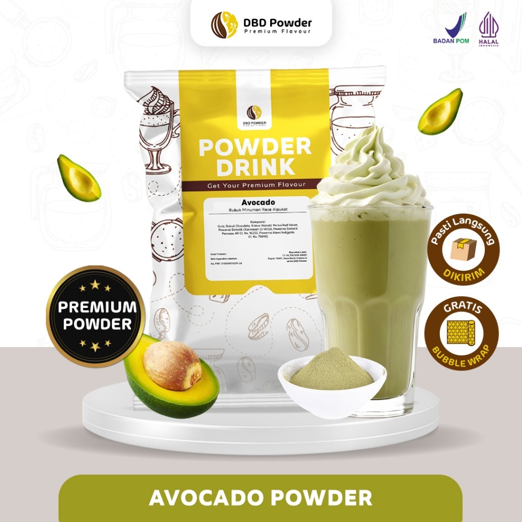 

Bubuk Minuman Alpukat - Powder Avocado Milkshake