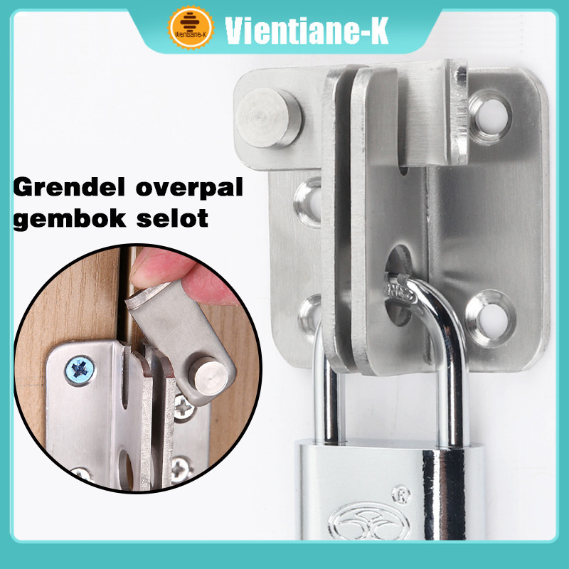 Slot Pintu Geser / Cantolan Grendel Pintu / Grendel Pintu Geser / Slot Sleding Pengaman Overpal Gemb