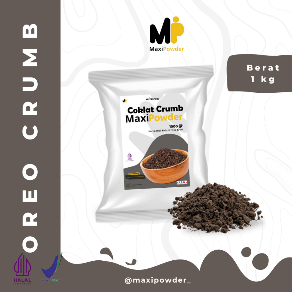 

Rodreo Crumb 1kg / Coklat Crumb Termurah / Topping Rodreo Crumb / MaxiPowder