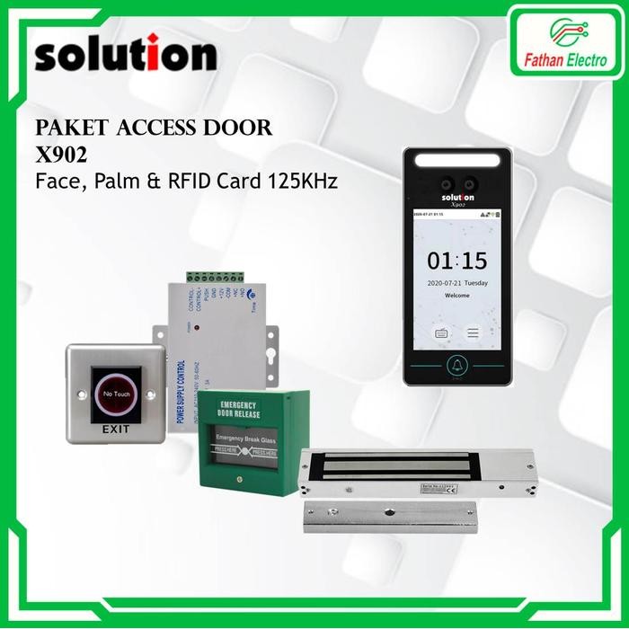 

Paket Access Door Solution X902 Face Palm RFID Access Control