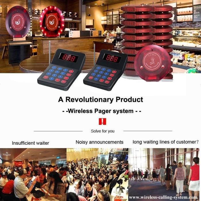 

Wireless Paging System Calling Guest foodcourt pager