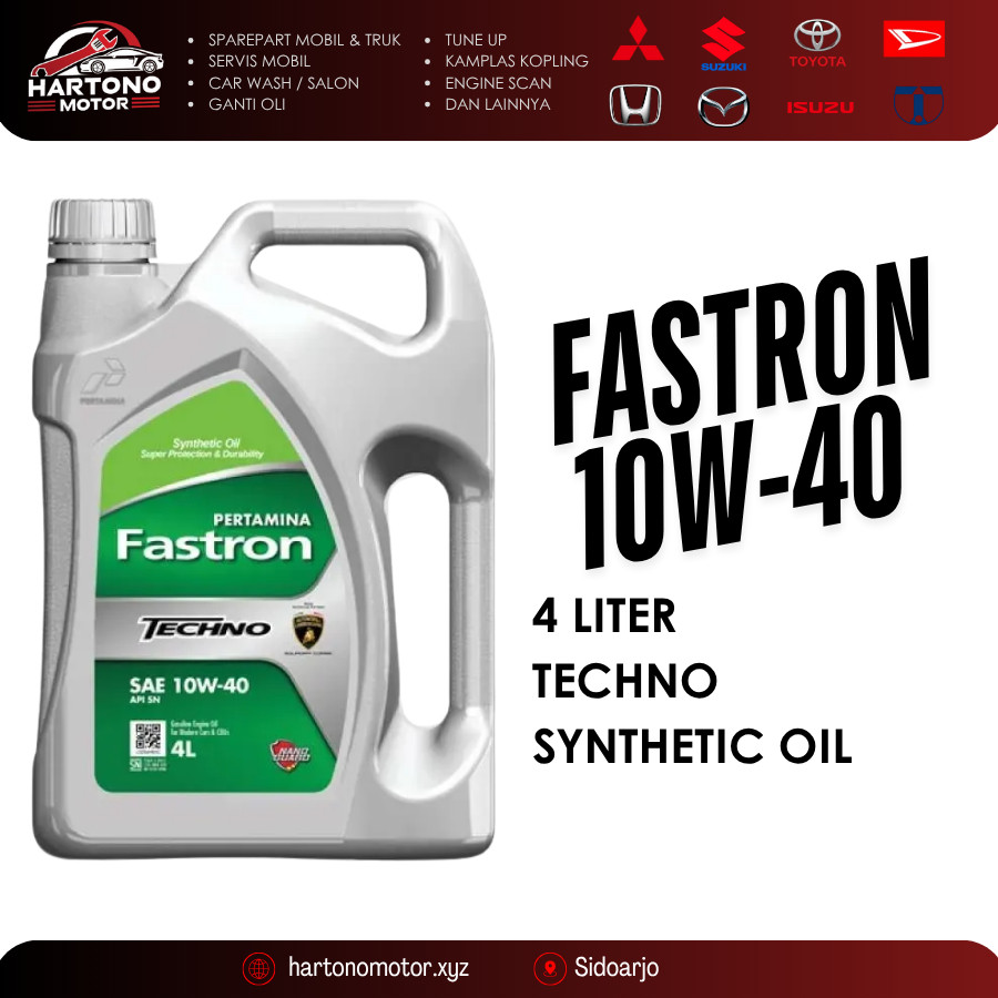 [ASLI ORI]MESRAN OLI FASTRON TECHNO SAE 10W-40 BENSIN GALON 4 LITER