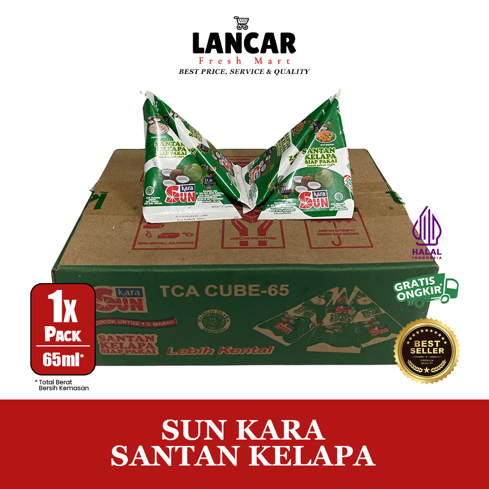

SUN KARA SANTAN KELAPA 65ML / SANTAN KELAPA SUNKARA 65ML / SUNKARA SANTAN KELAPA 65ML
