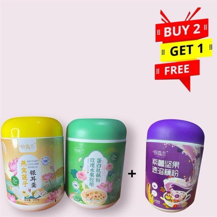 

Oufen lotus sereal 500 gram buy 2 get 1 kemasan toples oatmeal Nutriflakes Asam cereal se real Almond Food Teratai Granola Lemon Bubur Kurma