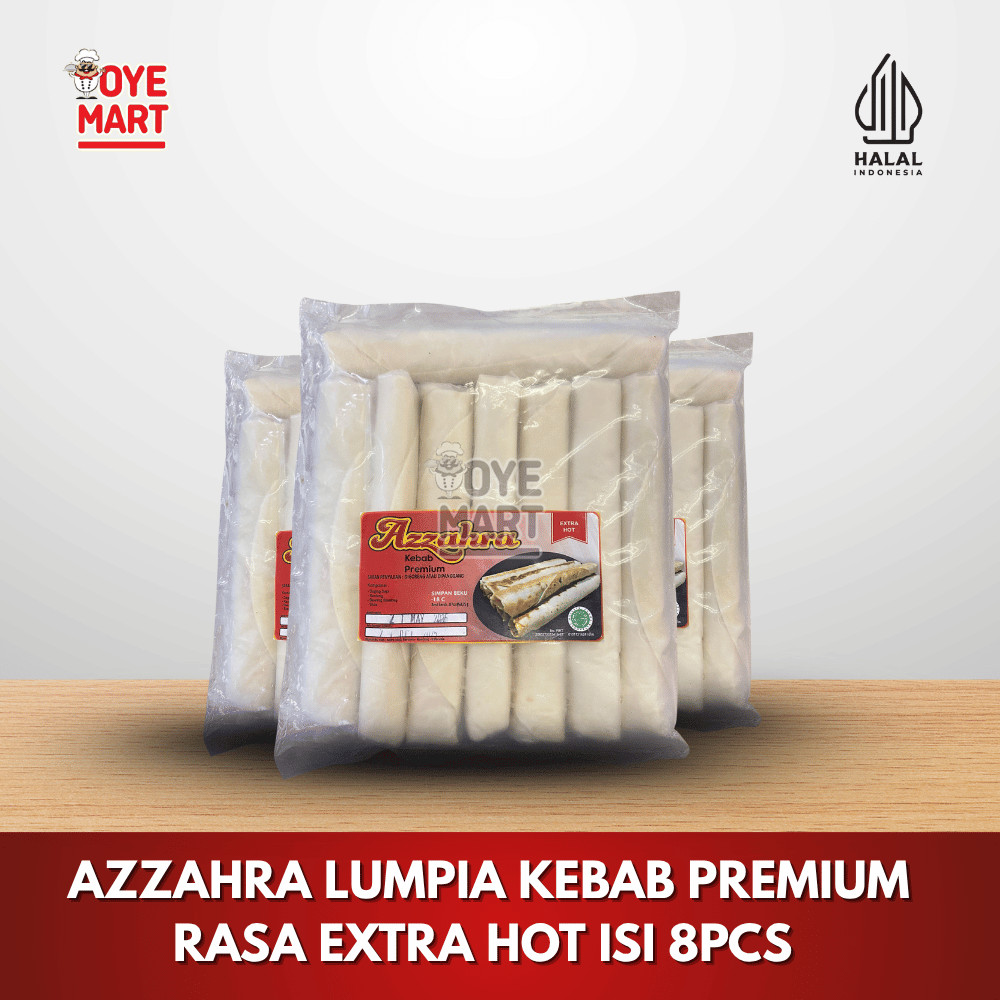 

AZZAHRA LUMPIA KEBAB PREMIUM RASA EXTRA HOT ISI 8PCS
