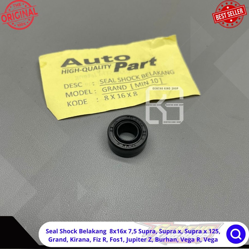 Seal Shock Belakang  8x16x 8 Supra Supra x Supra x 125 Grand Kirana Fiz R Jupiter Z Burhan Vega R