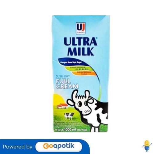 

Ultra Susu Uht Rasa Plain 1000 Ml Tetrapak