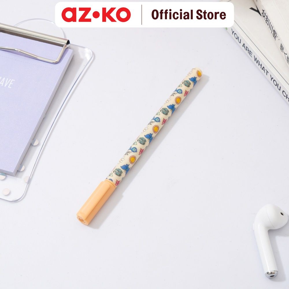 

AZKO Ataru Pulpen Hitam Daisy Magic - Pink Pena Ballpoint Pen Bolpoin Alat Tulis Lucu