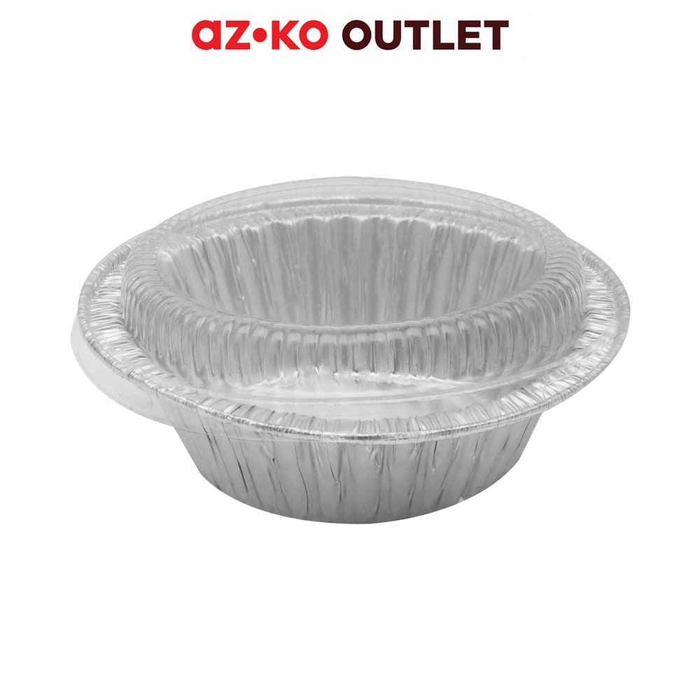 Krischef 10.4 cm Set 5 Pcs Wadah Makanan Aluminium Foil Pembungkus Makanan Alu Foil Cup Food Packagi