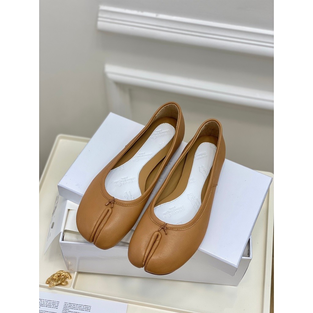 New Counter ORI Maison Margiela MM6 toe women's shoes sheepskin leather flat shoes for women