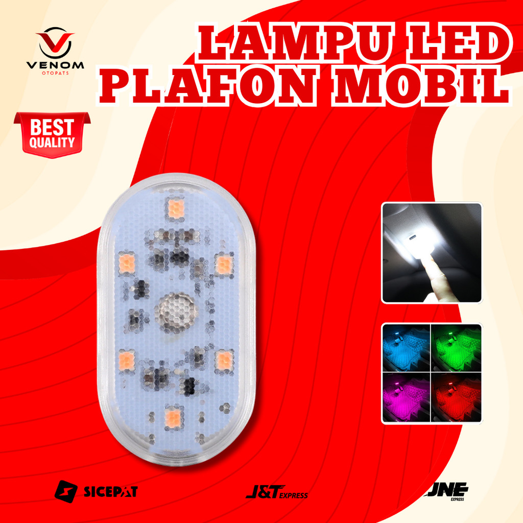 Lampu Plafon Mobil / Lampu LED Sentuh Plafon / Dashboard Mobil /  Lampu Tempel Tanpa Kabel Plafon Mo