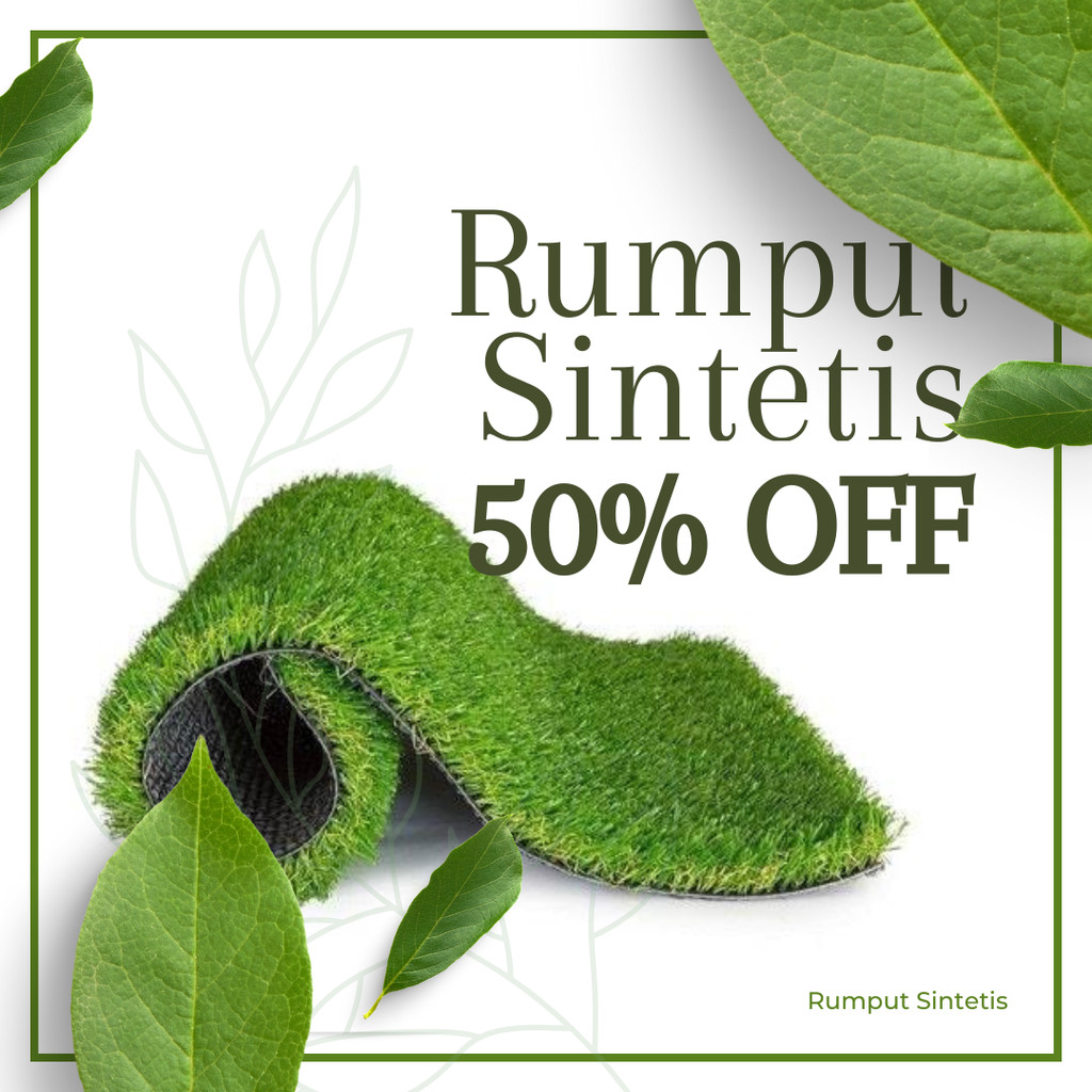 RUMPUT SINTETIS GOLF STANDAR UKURAN 150x150 CM