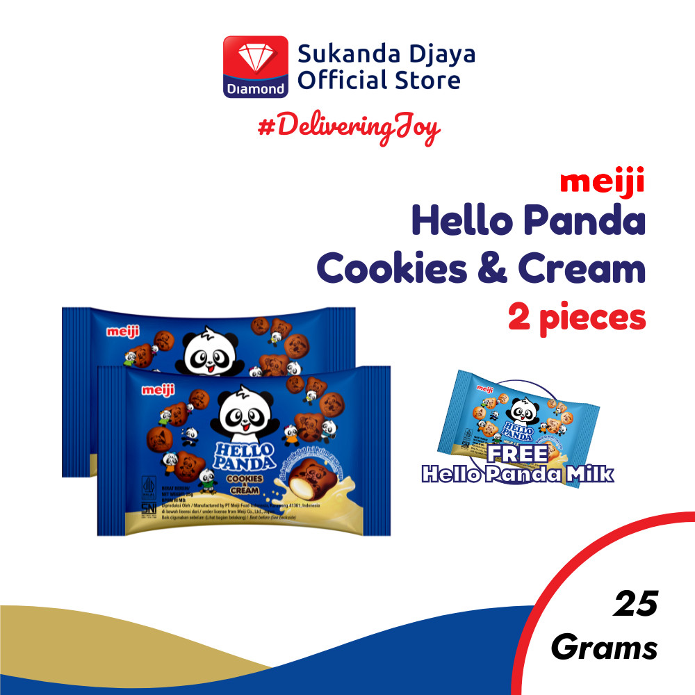 

Buy 2 Meiji Hello Panda Cookies & Cream 25 Gr [Free Meiji Hello Panda Milk 25 Gr]