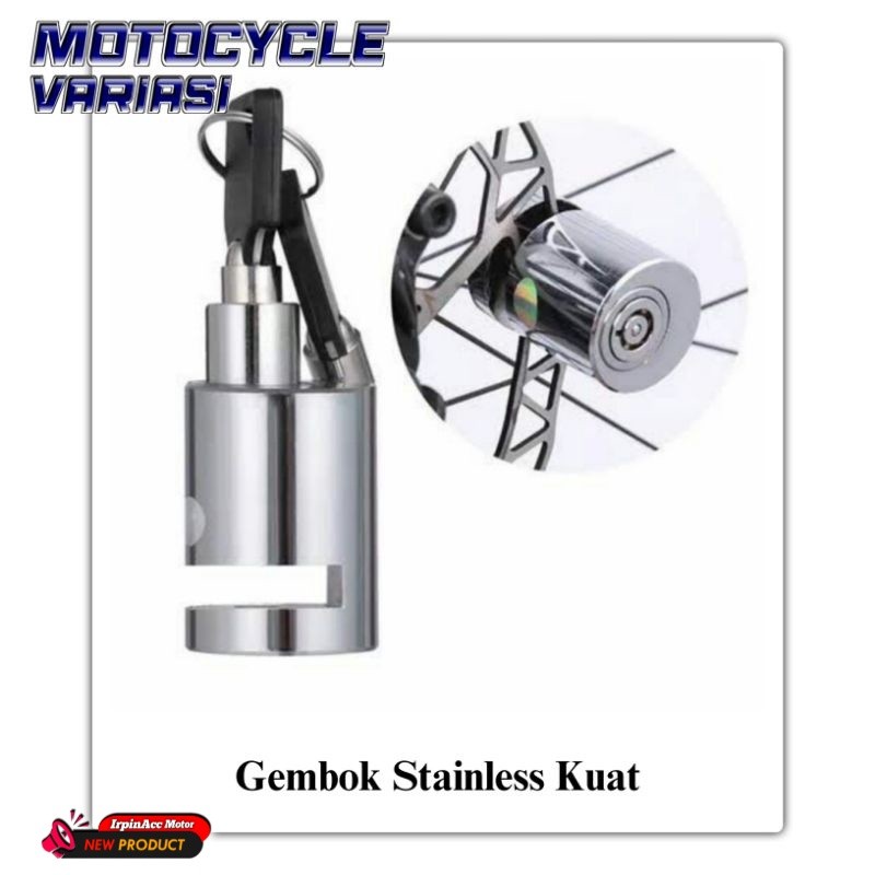 Gembok Anti Maling Sepeda Motor FAZZIO NMAX ADV PCX VARIO 160 Cakram Bahan Besi Baja