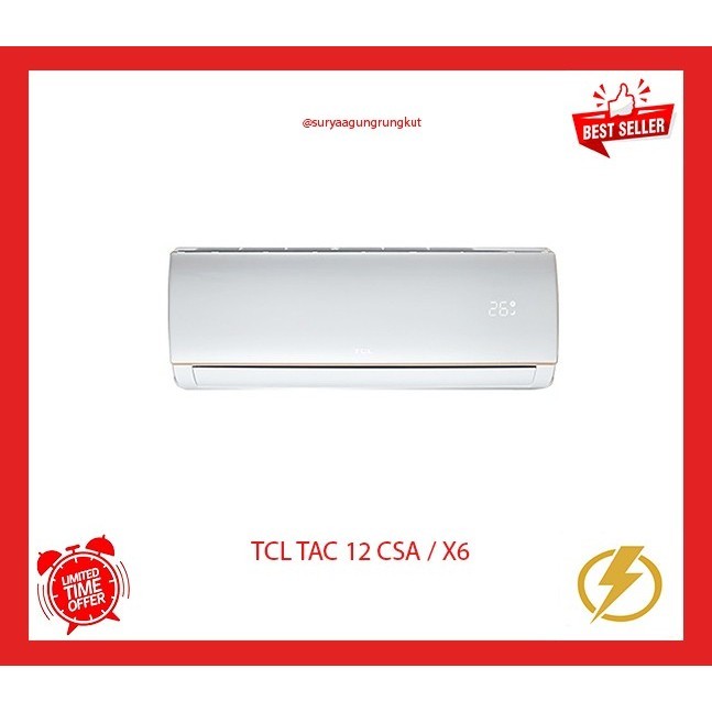 AC SPLIT TCL 1.5 PK 1100 WATT STANDARD TAC - 12 CSA / X6