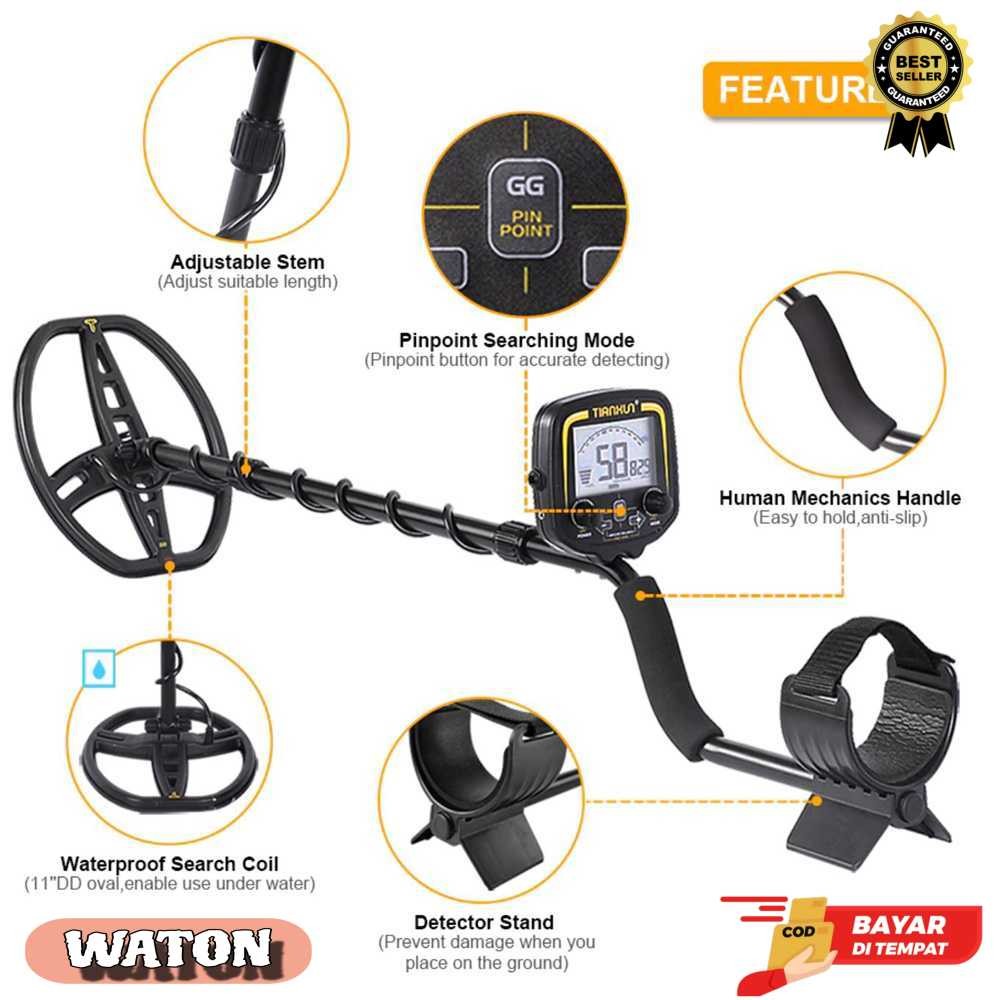 TIANXUN Pendeteksi Logam Metal Gold Silver Detector - TX-850