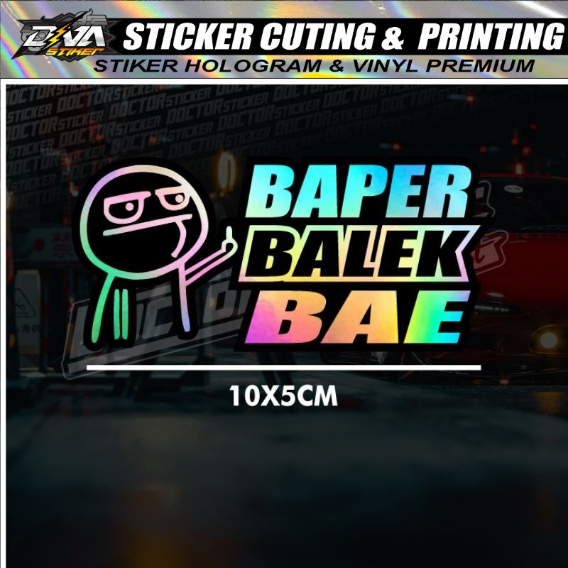 

Stiker Cutting Kata kata Lucu Baper balek bae