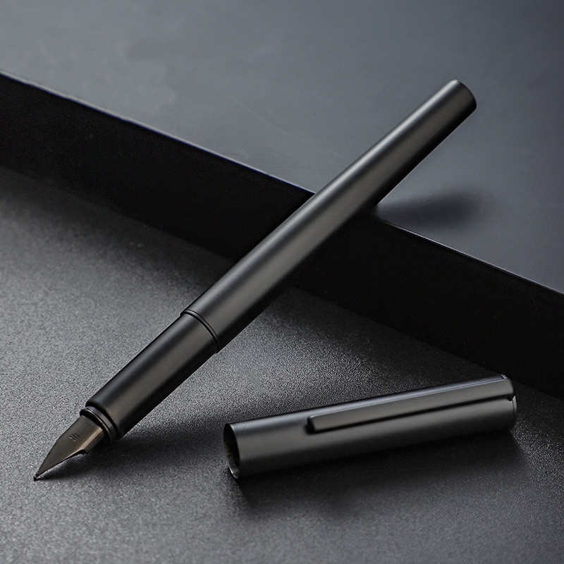 

1 PCS JINHAO 35 Matte Black Iriidum Fine Nib Smooth Writing Fountain Pen with Ink Converter