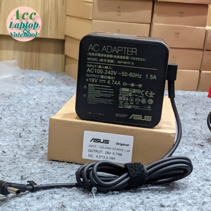 Original Adaptor Asus VivoBook 14X Oled M1403 M1403Q M1403QA 90W