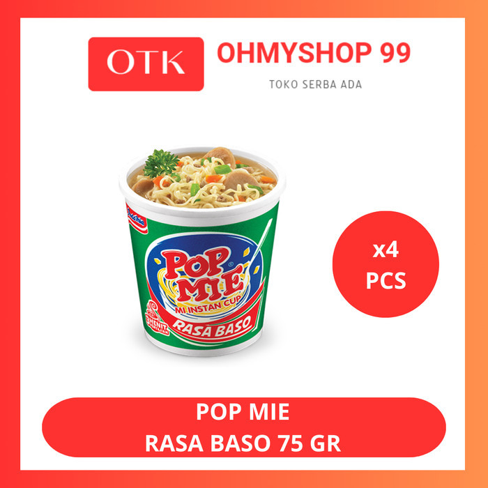 

Pop Mie Baso 4x75gr