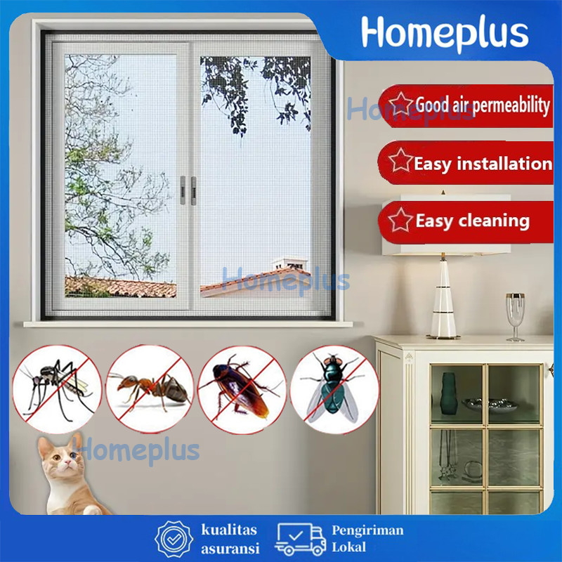 Jaring Kasa Perekat / Jaring Kasa Anti Nyamuk / Ventilasi Dan Anti Nyamuk /Jendela Kasa Dilengkapi D