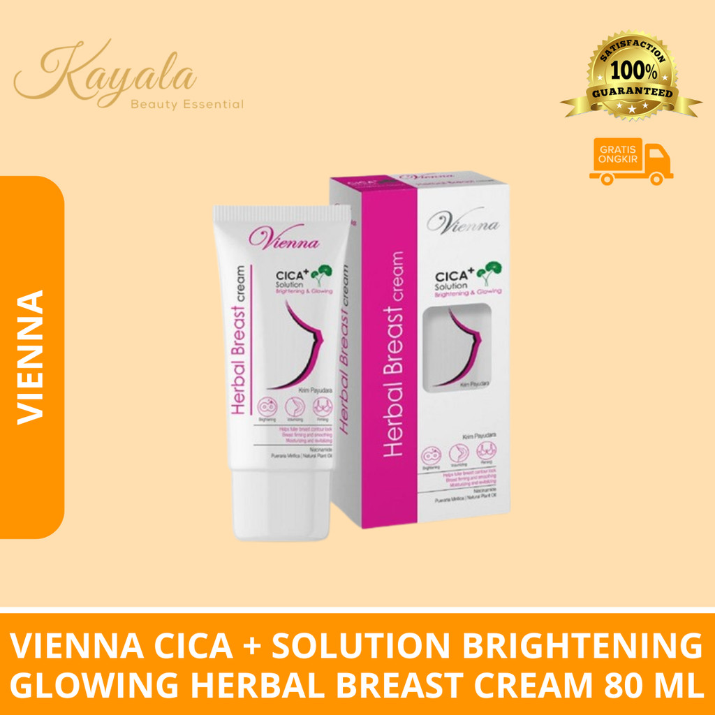 VIENNA CICA + SOLUTION BRIGHTENING GLOWING HERBAL BREAST CREAM 80 ML