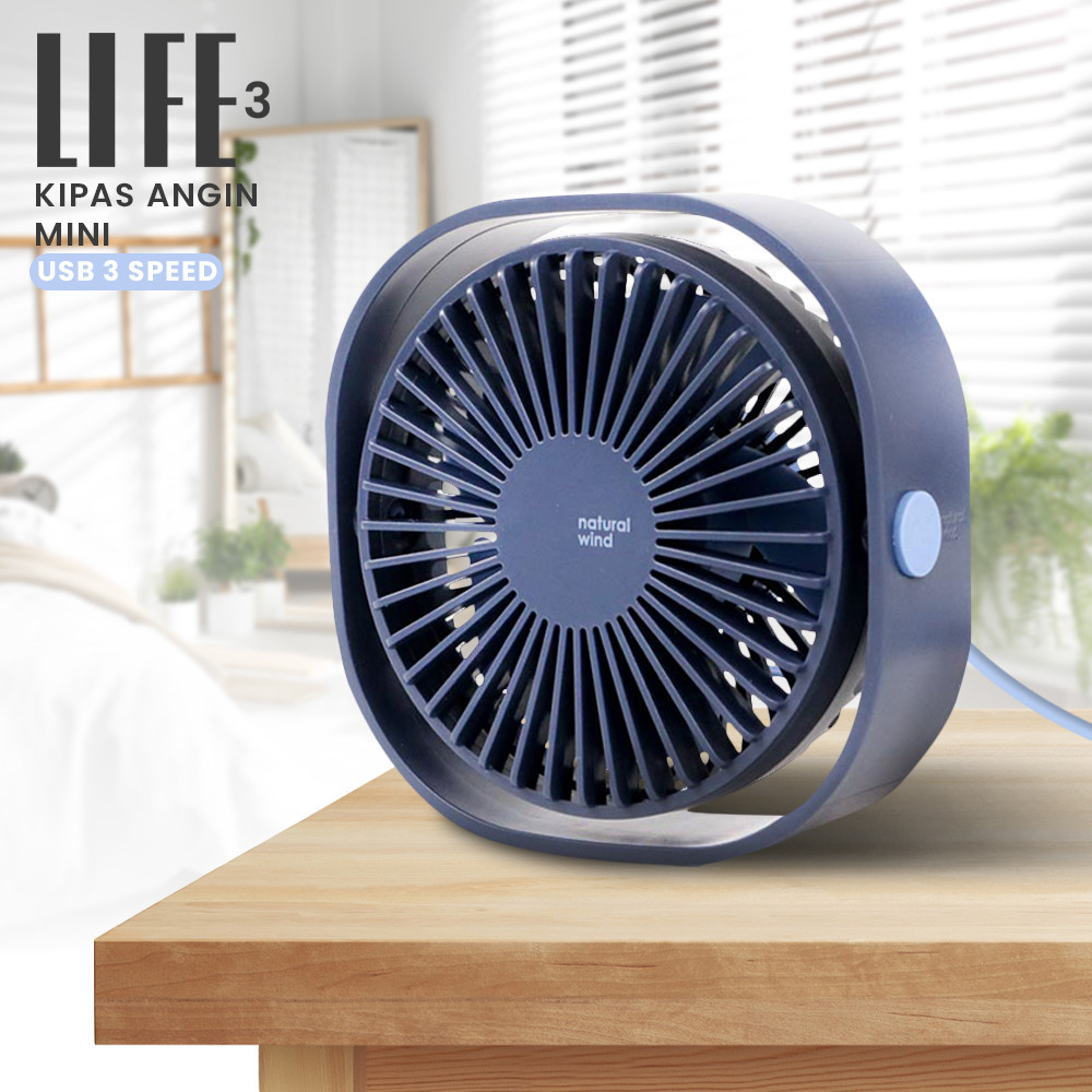 

- 3LIFE Kipas Angin Mini Fan USB 3 Speed - 312 -