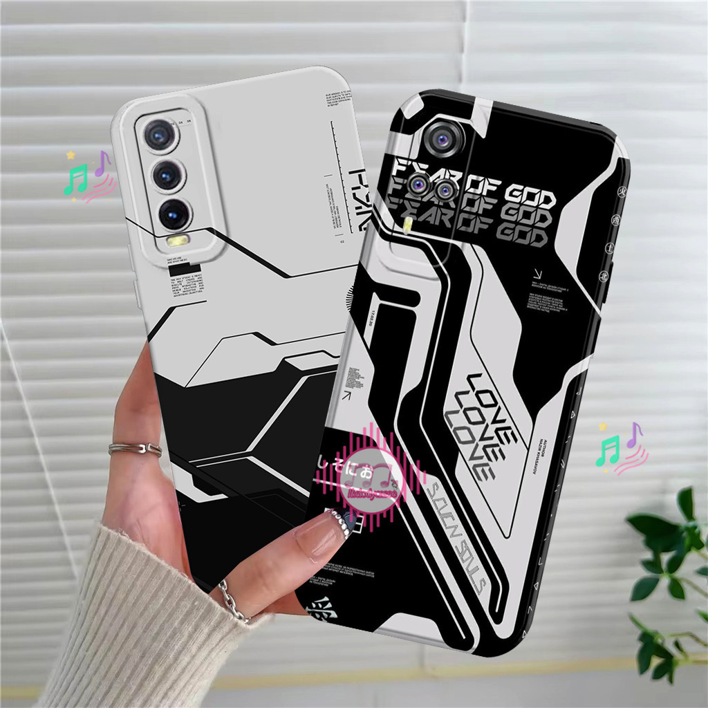 Vivo Y20 Y12s Y20s Y51 2020 Y51a Soft Case Motif Robot Casing Cowok Softcase Silikon Custom