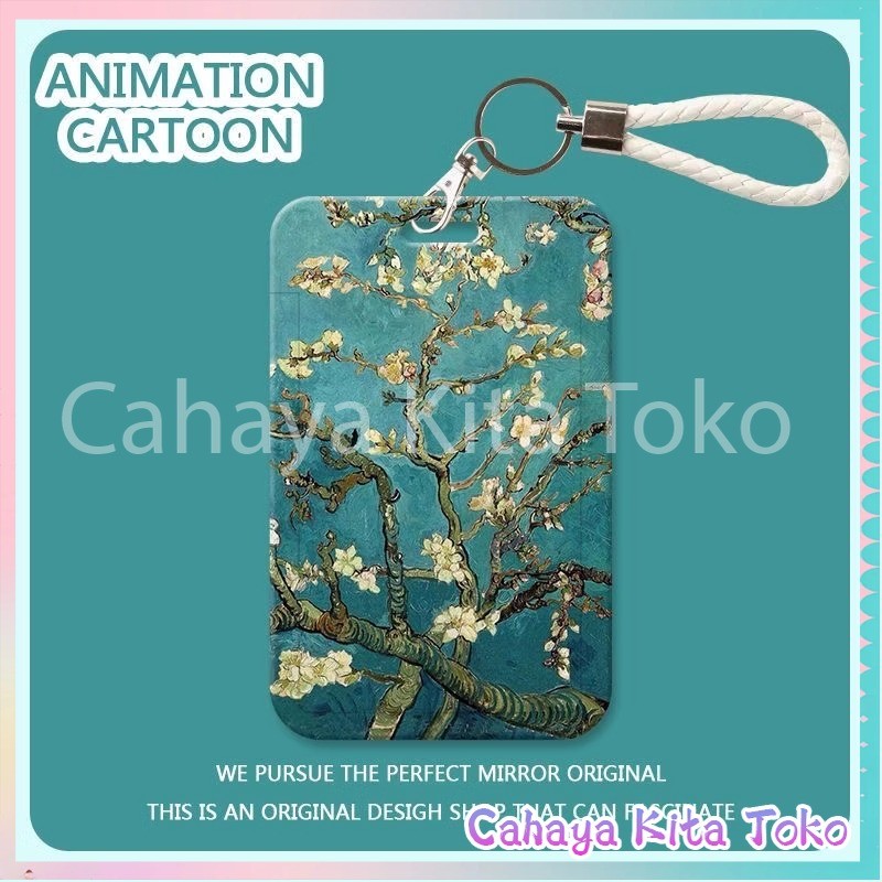 

ID CARD HOLDER/SARUNG KARTU/pesanan Hadiah Khusus/SUPPORT HARGA GROSIR/Bunga - bunga dalam lukisan Van Gogh