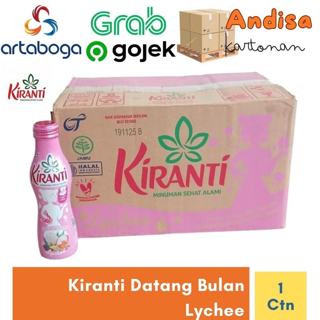 

Kiranti Sehat Datang Bulan Lychee 150ml x 24pcs Kartonan