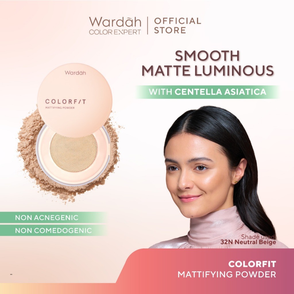 🩷 Emerald Cosmetic 🩷 Wardah Colorfit Mattifying Powder - Bedak Tabur Dengan SPF 30PA++ dan Oil Contr