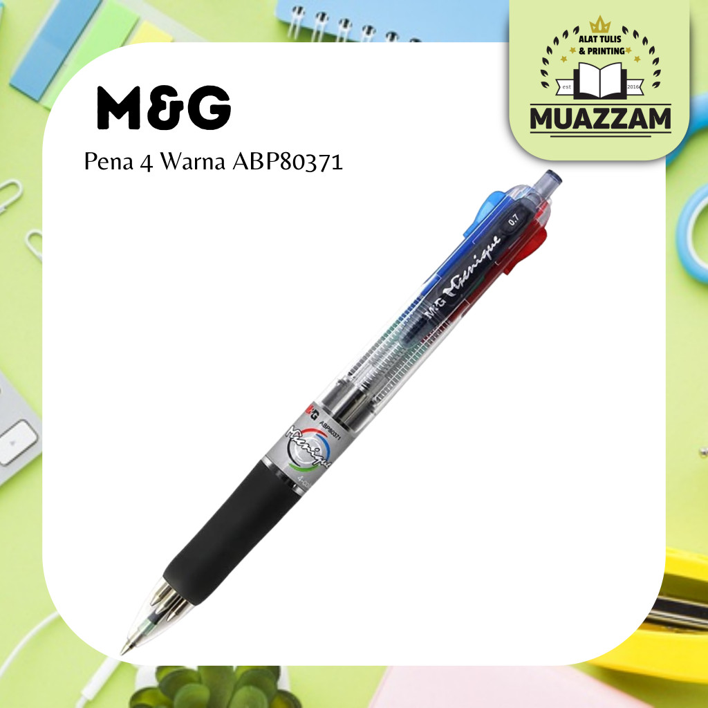 

M&G Pena 4 Warna ABP80371 Black, Blue, Red, Green