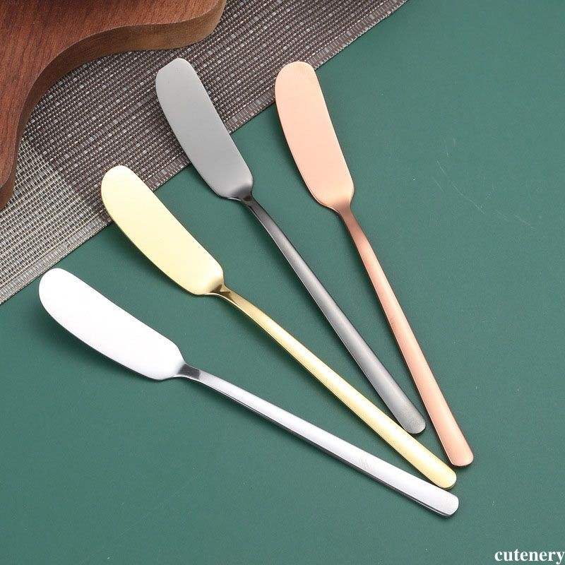 Pisau Butter Roti Stainless Steel Premium / Pisau Oles Mentega Selai / Butter Cream Knife / Butter K