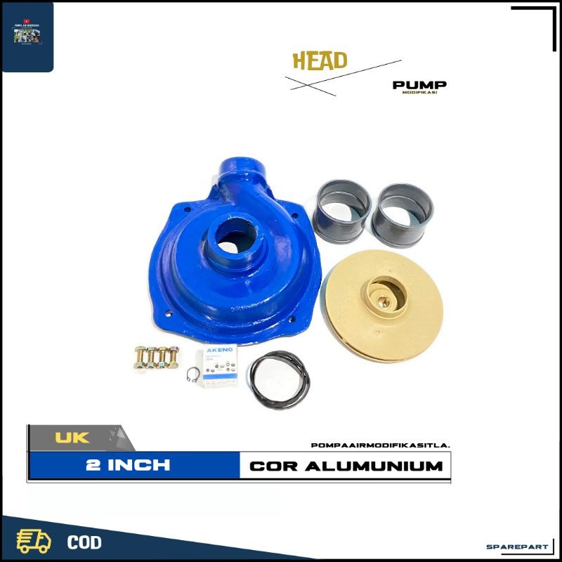 ALKON KEONGAN POMPA AIR MODIFIKASI JET PUMP 2 INCH COR ALUMINIUM