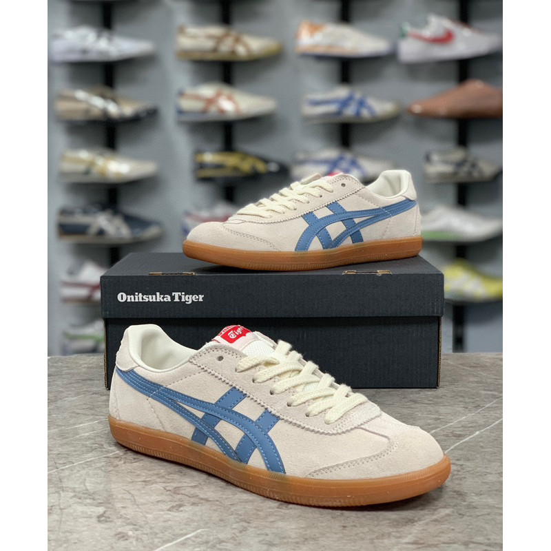 Sepatu ONITSUKA TIGER ONITSUKA TIGER Suede White Blue Gum
