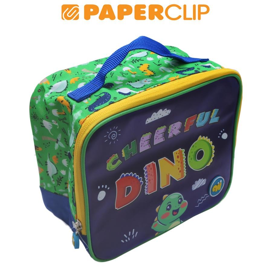 TAS / LUNCH BAG WIGGLE  LBB006.WGPD/48PC CHEERFUL DINO