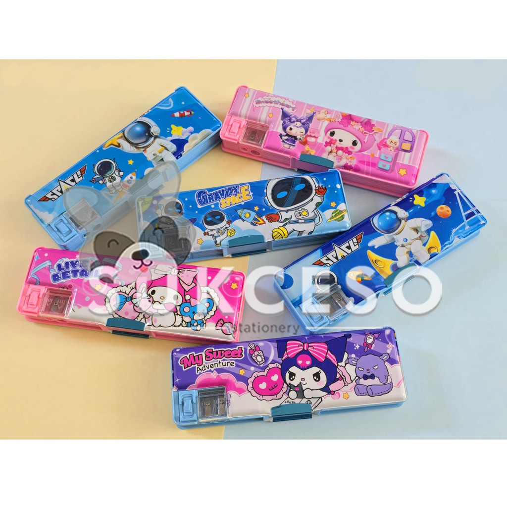 

Fancy Tempat Pensil Magnet KT-8903 Pencil Case Karakter Sanrio Space