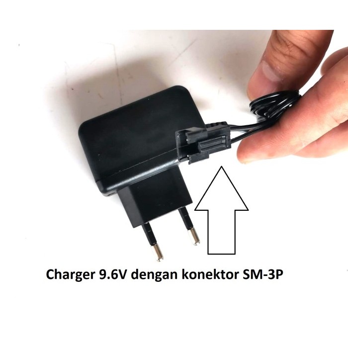 OV00 Charger Casan Baterai Battery Mobil Remot Lion 4.8V 7Volt 9.6Volt 3Pin