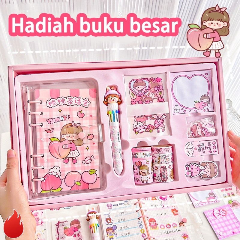 

【READY STOCK】 Stiker Lucu 1 Set Box Tema Kartun Stiker Label untuk Buku Pegangan Diary Dekorasi DIY Stiker Spiral Elegan Bahan Buku Notebook