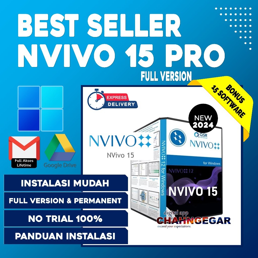NVIVO 15 PRO FULL VERSI - Software Analisis Data Kualitatif