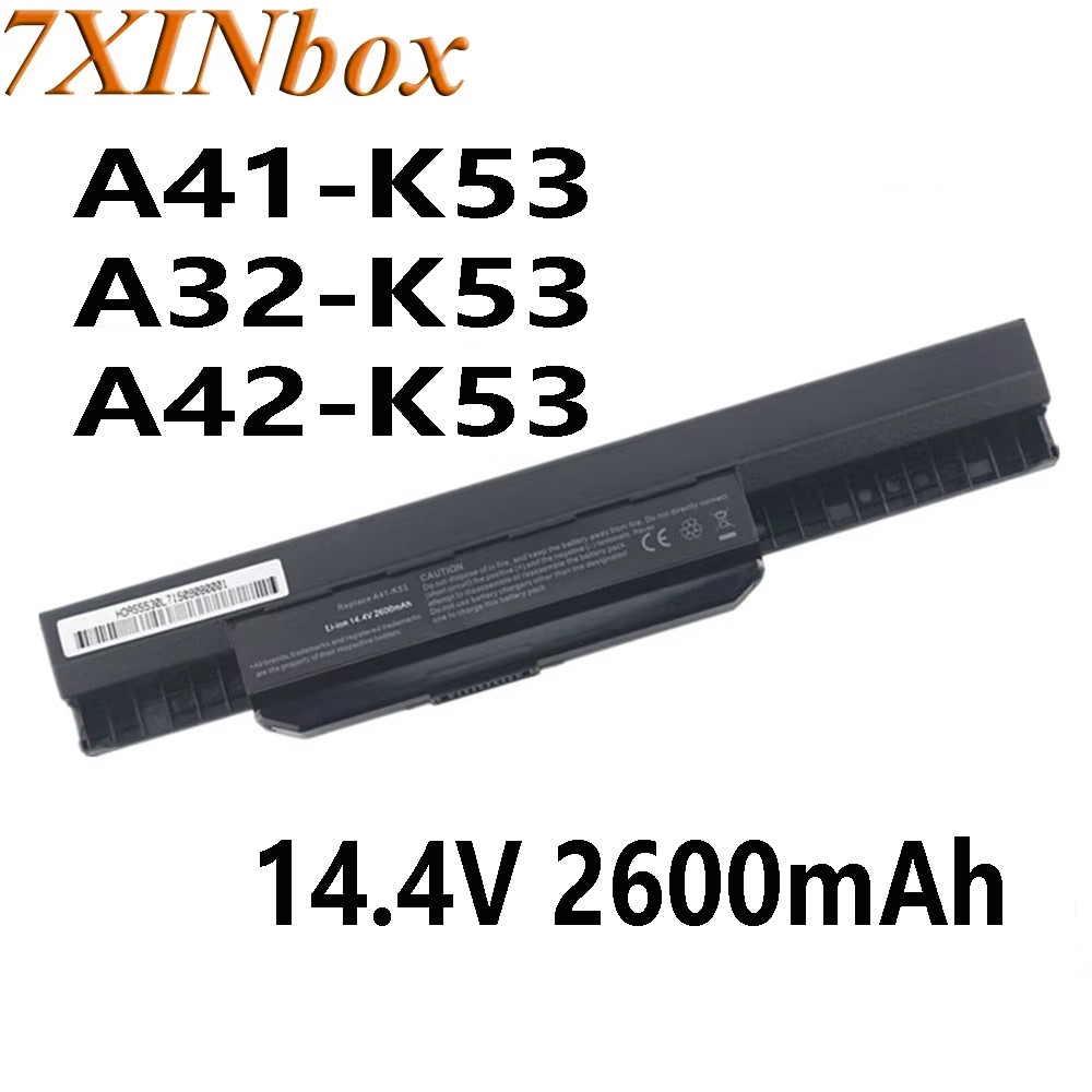 7XINbox A41-K53 A32-K53 A42-K53b 14.4V 2600mAh Laptop Battery For Asus A43 K43 K53 K53E K53F K53U K5