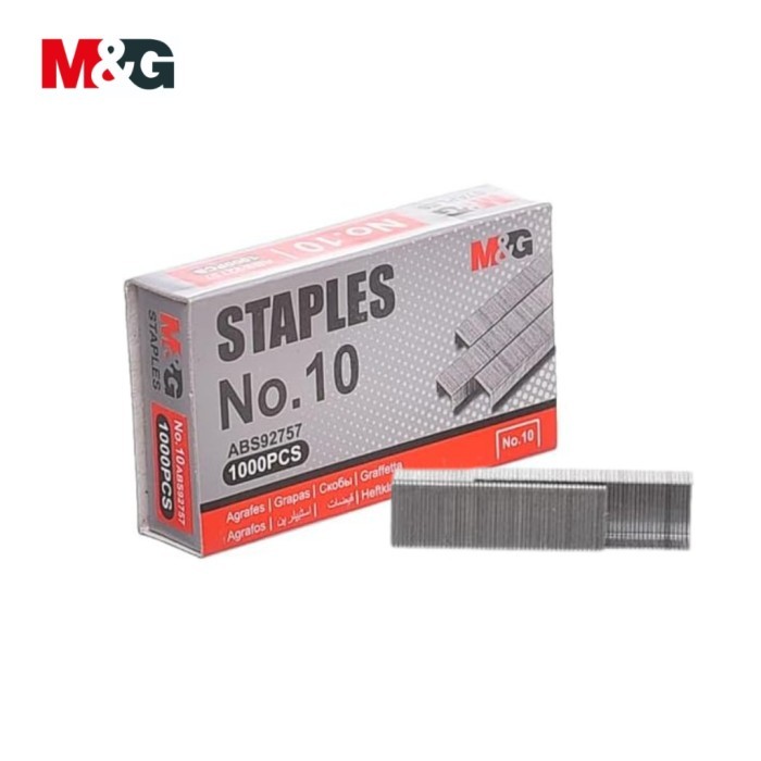 

Staples M&G Ukuran No 10 Isi Hekter Stapler Jepetran isi 1000 PCS ABS92757 - Satu Box - M&G No 10