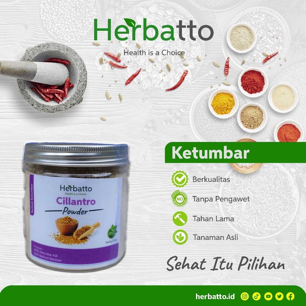 

Herbatto Ketumbar Bubuk Powder Cillantro Termurah Terbaik