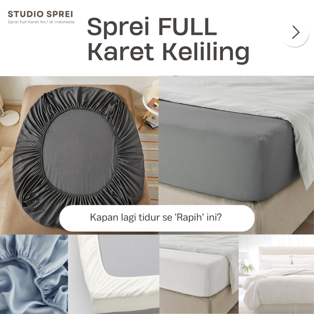 Sprei Karet Full 90, 100, 120x200 Tinggi 20 Seprai The Star Premium | Sprei Hotel