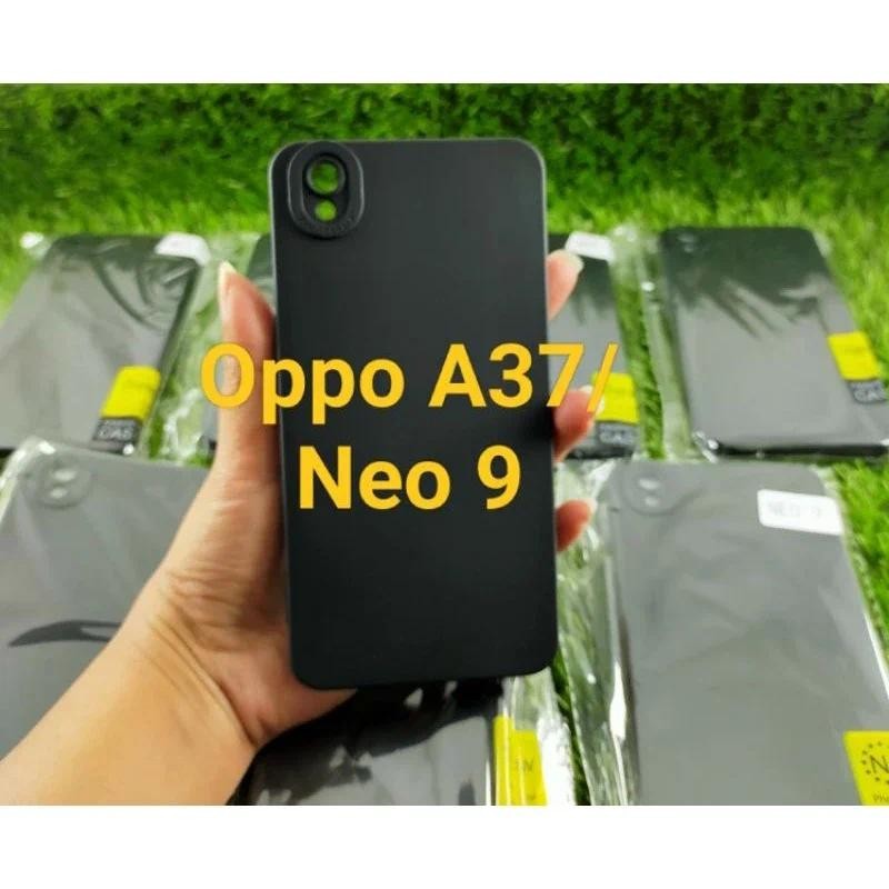 Soft Case Oppo A37/A37F/Neo 9 Full Black Matte Slicon HP