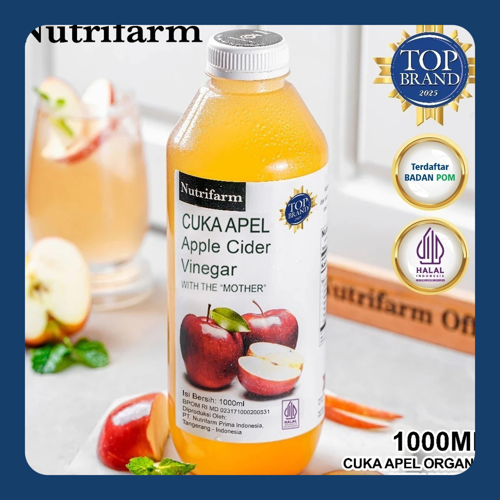 

Cuka Apel Original Organik 1000ml / Apple Cider Vinegar