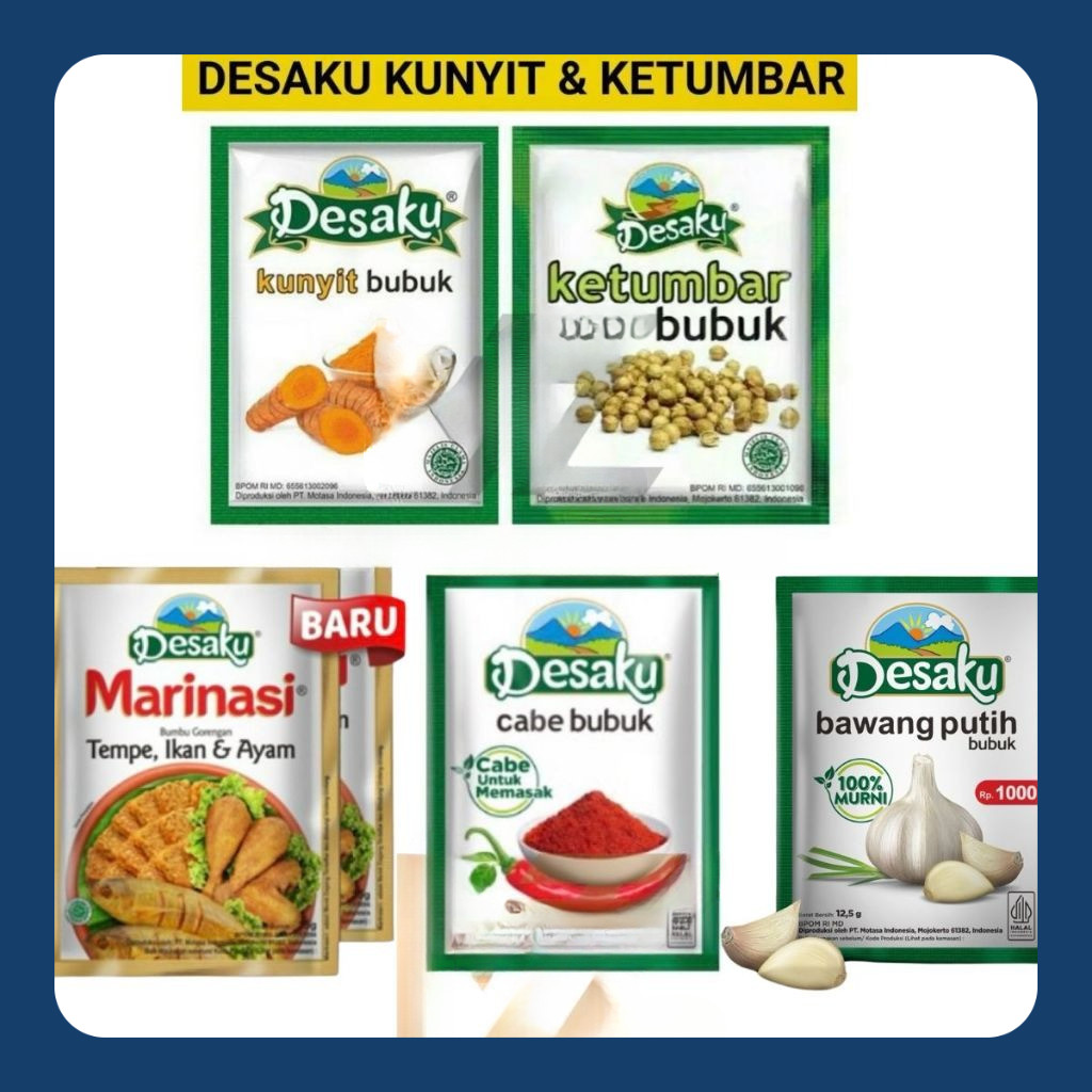 

️MUMTAAZZTORE️ MOTASA DESAKU BMB DPR MARINASI KUNYIT KETUMBAR ISI 12 SACHET